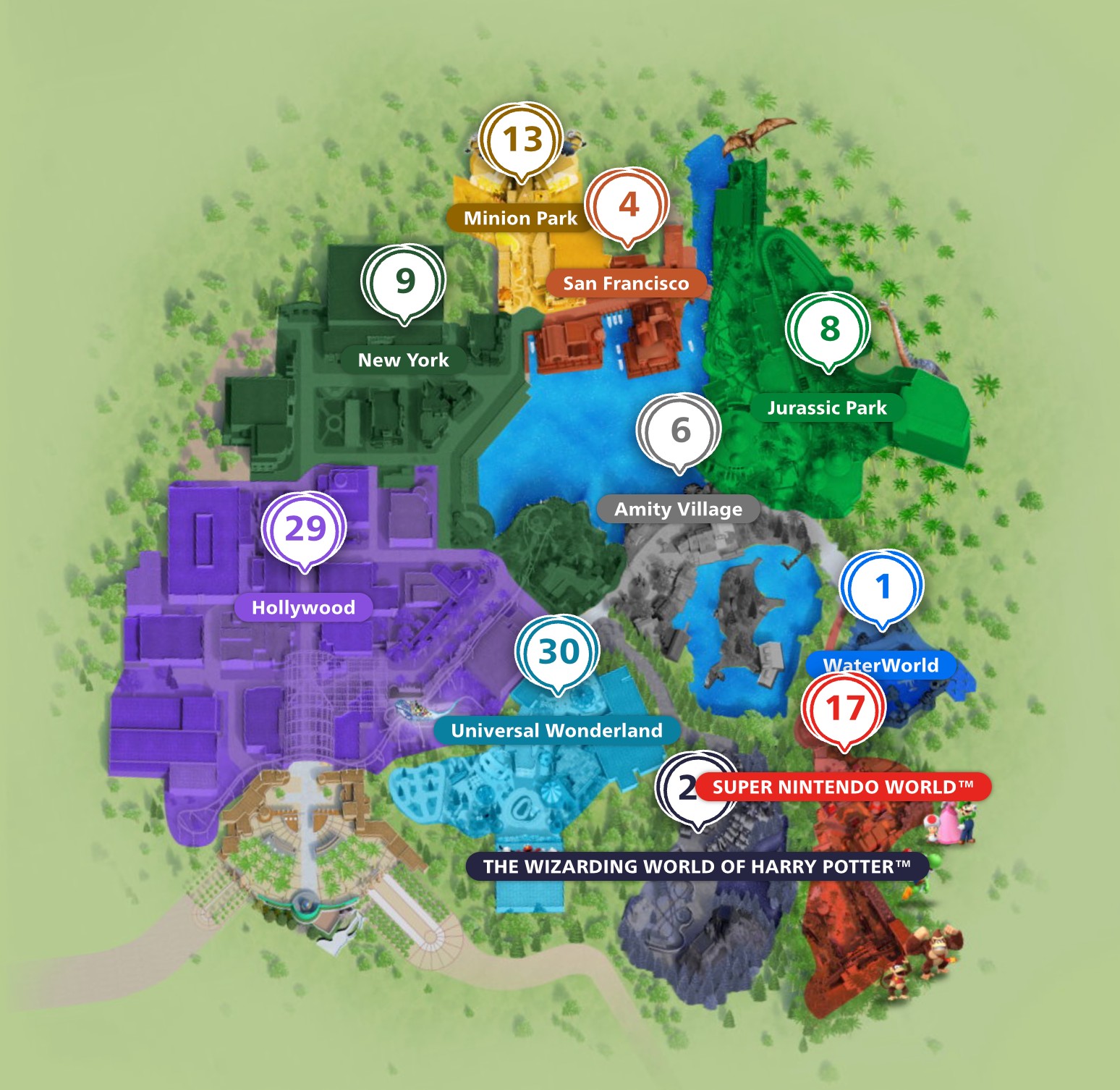 USJ パークマップ